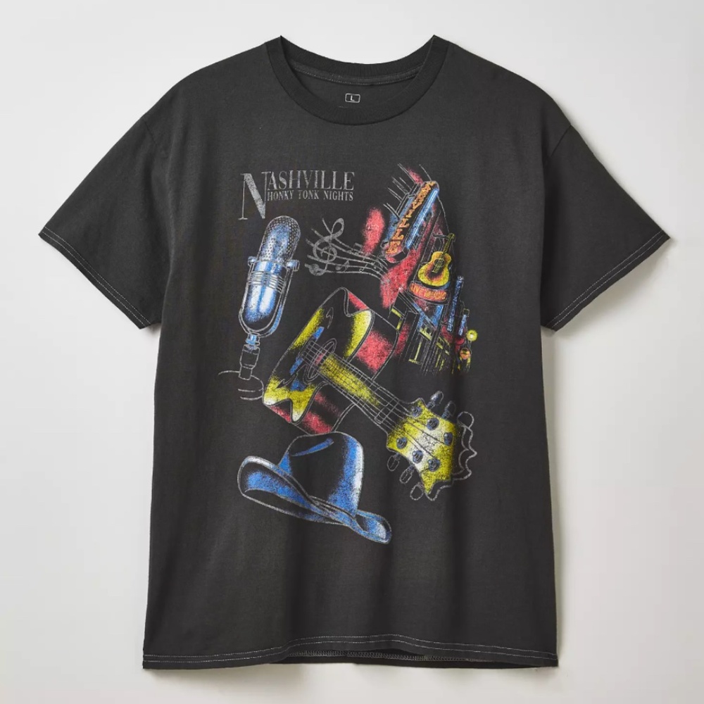 Urban Outfitters Nashville Broadway Graphic Tee-XL